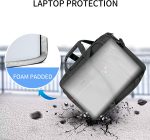 VANKEAN Laptop Briefcase for Men Women, Fits Up to 17.3 Inch Laptop Expandable Premium Laptop Shoulder Bag Water-Repellent Messenger Bag Computer Bag for Travel/Business/School-Black - Image 2